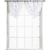 imageMartha Stewart Aster Acanthus SemiSheer Rod Pocket Window Curtain Panel Pair 84quot WhiteWhite