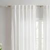 imageMartha Stewart Beaufort Curtain Rod for Windows 66 to 120 inches Adjustable Length 75 inch Diameter Metal Curtain Rod with Round Finials 66  120 Brushed BrassGold