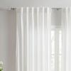 imageMartha Stewart Beaufort Curtain Rod for Windows 66 to 120 inches Adjustable Length 75 inch Diameter Metal Curtain Rod with Round Finials 66  120 Brushed BrassNickel
