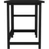 imageMartha Stewart Beckett Modern Trestle Desk with Open Side Shelving in Black Wood Grain FinishBlack Wood Grain