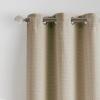 imageMartha Stewart Beige Room Darkening Curtains Textured Lined Grommet Window Curtain Panel Pair Sutter Set of 2 84quot SandSand