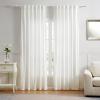 imageMartha Stewart Bergen Curtain Rod for Windows 66 to 120 inches Adjustable Length 75 inch Diameter Metal Curtain Rod with Round Finials 66  120 White Washed WoodWhite