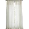 imageMartha Stewart Boho Curtains Macrame Decor Textured Sheer Rod Pocket Window Curtain Panel Pair 84quot LinenLinen