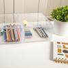 imageMartha Stewart Brody Desk Organizer with Drawer Stackable Plastic Desk Storage Box Organizer for Office Bathroom Countertop or Dorm 1275quot x 775quot Clear6 x 75