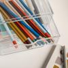 imageMartha Stewart Brody Desk Organizer with Drawer Stackable Plastic Desk Storage Box Organizer for Office Bathroom Countertop or Dorm 1275quot x 775quot Clear6 x 75