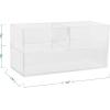 imageMartha Stewart Brody Desktop Storage Organizer Stack and Slide Plastic Organizer Tray Organizer for Office Kitchen or Vanity 1S 1M 1L2S  1M
