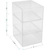 imageMartha Stewart Brody Desktop Storage Organizer Stack and Slide Plastic Organizer Tray Organizer for Office Kitchen or Vanity 1S 1M 1L3 x 375
