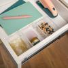 imageMartha Stewart Brody Desktop Storage Organizer Stack and Slide Plastic Organizer Tray Organizer for Office Kitchen or Vanity 1S 1M 1L3 x 375