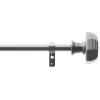 imageMartha Stewart Chatsworth Curtain Rod for Windows 66 to 120 inches Adjustable Length 75 inch Diameter Metal Curtain Rod with Round Finials 66  120 Oil Rubbed BronzeNickel