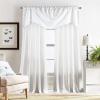 imageMartha Stewart Chenille Stitch Trumpet Valance CamelWhite