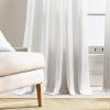 imageMartha Stewart Chenille Stitch Trumpet Valance CamelWhite