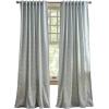 imageMartha Stewart Cottage Floral Jacquard Room Darkening Lined Rod PocketBack Tab Window Curtain Panel Pair 95quot Light BlueLight Blue