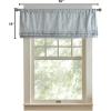 imageMartha Stewart Cottage Floral Jacquard Room Darkening Lined Window Curtain Valance 50quot W x 18quot L Light BlueLight Blue