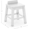 imageMartha Stewart Crafting 2Piece Kids Stool Set  Creamy White Wooden Chairs with 15Inch Seat Height ampamp AntiTip Feature for Kids 3 ampamp UpLinen White