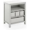 imageMartha Stewart Crafting Kids Open Storage  Gray Wooden Shelving with Bins for Art Supplies SingleSided Organization with CompartmentsGrey