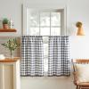 imageMartha Stewart Daisy 3Piece Window Curtain Valance and Tiers Set GreenBlue