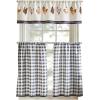 imageMartha Stewart Daisy 3Piece Window Curtain Valance and Tiers Set GreenBlue