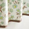 imageMartha Stewart Daisy 3Piece Window Curtain Valance and Tiers Set GreenGreen