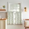 imageMartha Stewart Daisy 3Piece Window Curtain Valance and Tiers Set GreenGreen