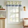 imageMartha Stewart Daisy 3Piece Window Curtain Valance and Tiers Set GreenYellow