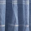 imageMartha Stewart Delicate Stripe Sheer Rod Pocket Window Curtain Panel Pair for Living Room 84quot WhiteIndigo
