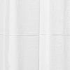 imageMartha Stewart Delicate Stripe Sheer Rod Pocket Window Curtain Panel Pair for Living Room 84quot WhiteWhite