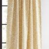 imageMartha Stewart Elegant Curtains Light Filtering Vineyard Leaf Print Rod PocketBack Tab Window Curtain Panel Pair 95quot GoldGold