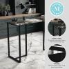 imageMartha Stewart Eli Home Office Desk with Glass Top and Steel Frame Oil Rubbed BronzeClear TopOil Rubbed Bronze Frame