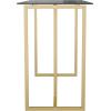 imageMartha Stewart Eli Home Office Desk with Glass Top and Steel Frame Oil Rubbed BronzeClear TopPolished Brass Frame