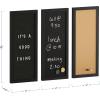imageMartha Stewart Everette Cork Board Chalk Board Letter Board Set with Included Push Pins Magnets Liquid Chalk Letters 18quot x 24quot Light Natural Woodgrain FrameBlack Woodgrain