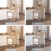 imageMartha Stewart Farmhouse Counter Height Bar Stools Handcrafted Rattan Counter Height Stools Kickplate Footrest for Kitchen Island Upholstered Dining Room Chairs Furniture Home Bar  Natural PlayaNatural Whitewash