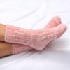 imageMartha Stewart Fuzzy Socks For Women Warm And Cozy For Winter Perfect For Home CableSilver GreyPowder Pink