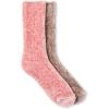 imageMartha Stewart Fuzzy Socks For Women Warm And Cozy For Winter Perfect For Home CableSilver GreyPowder Pink