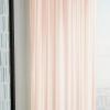 imageMartha Stewart Glacier Sheer Rod Pocket Window Curtain Panel Pair 95quot WhiteBlush