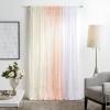 imageMartha Stewart Glacier Sheer Rod Pocket Window Curtain Panel Pair 95quot WhiteWhite