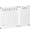 imageMartha Stewart Grayson Acrylic Wall Calendar with Notes with Dry Erase Marker and Mounting Hardware 24quot x 18quot wGold PrintClearBlack