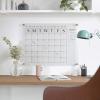 imageMartha Stewart Grayson Acrylic Wall Calendar with Notes with Dry Erase Marker and Mounting Hardware 24quot x 18quot wGold PrintClearBlack