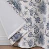 imageMartha Stewart Jakarta Blackout Rod PocketBack Tab Window Curtain Panel Pair 84quot IndigoIndigo