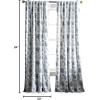 imageMartha Stewart Jakarta Blackout Rod PocketBack Tab Window Curtain Panel Pair 84quot IndigoIndigo