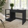 imageMartha Stewart Kayden Home Office Modular 2Tier Bookshelf with Open Storage and 2 Shelves in BlackBlack