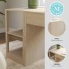 imageMartha Stewart Kayden Home Office Modular 2Tier Bookshelf with Open Storage and 2 Shelves in BlackLight Natural