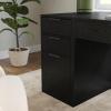 imageMartha Stewart Kayden Home Office Modular File Cabinet with 3 Drawers in Black with Oil Rubbed Bronze HardwareBlack