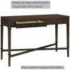 imageMartha Stewart Kena Hall Console Entryway with Storage Fluted Drawers Solid Wood Legs Cottage Inspired Sofa Table Antique Brass Knobs Coastal Living Room Furniture 475quot Wide Brown475