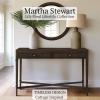 imageMartha Stewart Kena Hall Console Entryway with Storage Fluted Drawers Solid Wood Legs Cottage Inspired Sofa Table Antique Brass Knobs Coastal Living Room Furniture 475quot Wide Brown475