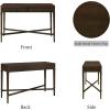 imageMartha Stewart Kena Hall Console Entryway with Storage Fluted Drawers Solid Wood Legs Cottage Inspired Sofa Table Antique Brass Knobs Coastal Living Room Furniture 475quot Wide Brown475