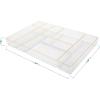 imageMartha Stewart Kerry Plastic Stackable Office Desk Drawer Organizers Set of 8 with Gold TrimSet of 8