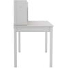 imageMartha Stewart Kids Desk with Hutch and Chair by Guidecraft  Creamy White Wooden Study Table with Storage and Corkboard  Bedroom Furniture Set Desk and Chair Set Ages 512Grey
