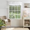 imageMartha Stewart Laguna Stripe SemiSheer Tie Tab Window Curtain Valance and Tiers Set GreyWhite