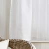 imageMartha Stewart Laguna Stripe SemiSheer Tie Tab Window Curtain Valance and Tiers Set GreyWhite