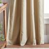 imageMartha Stewart Lido Linen Blackout Foam Lined Rod PocketBack Tab Window Curtain Panel Pair 95quot WhiteLinen